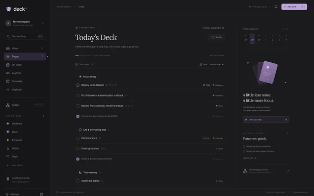 deck — A little clarity, every day