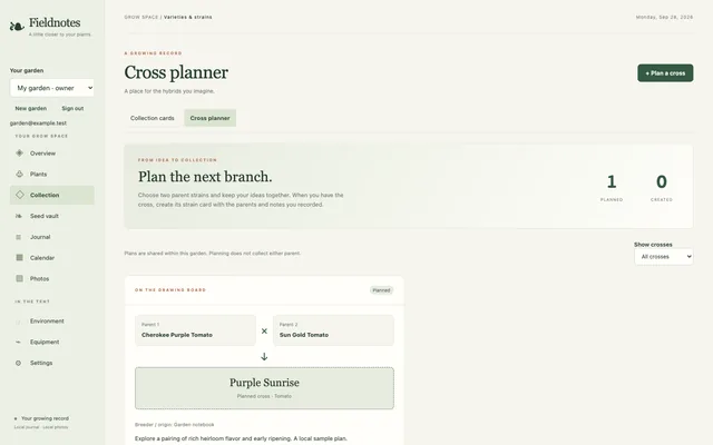 seedkin — Plan the next branch